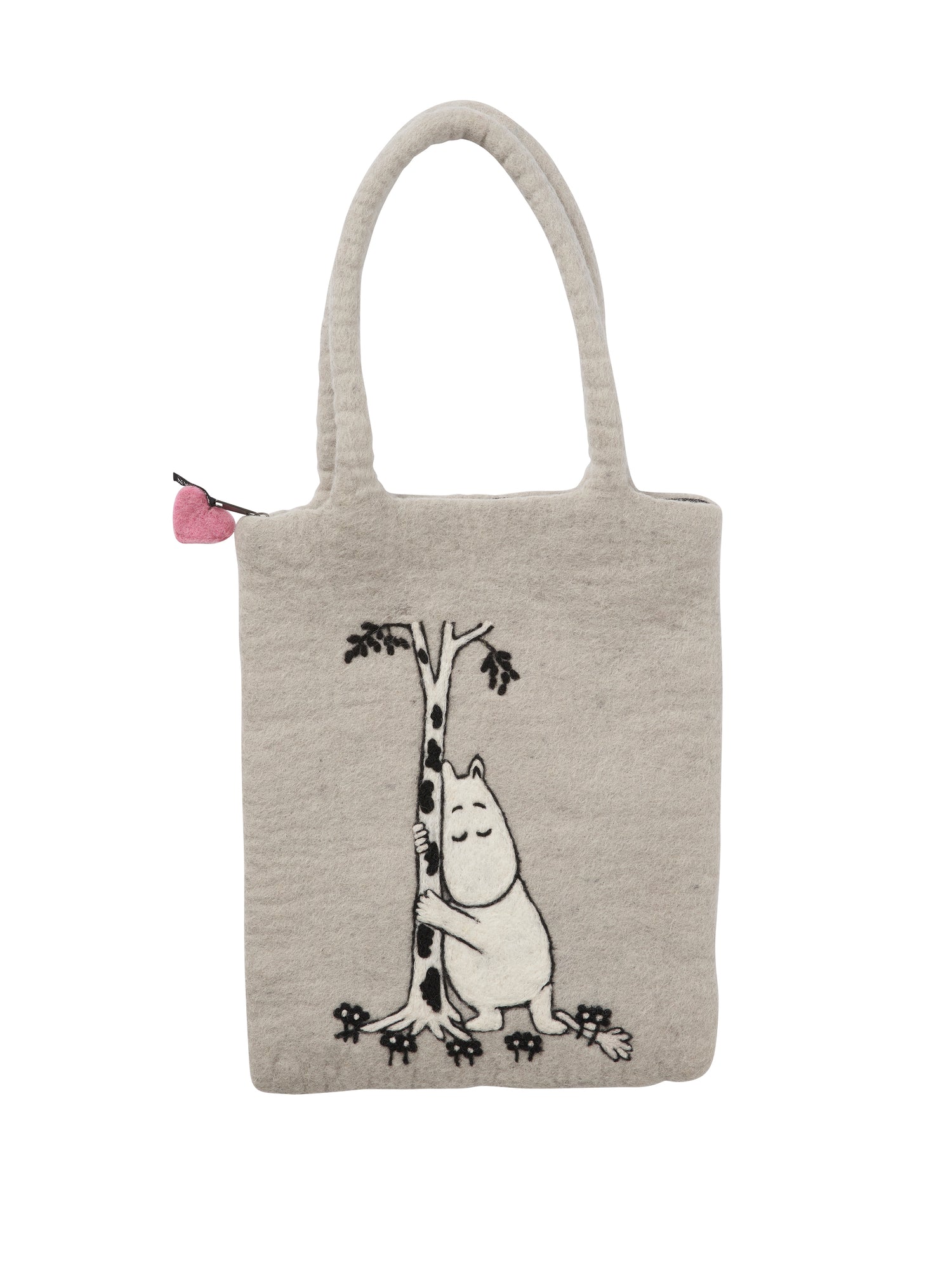 Moomin felt purse / bag Up &amp; Down red