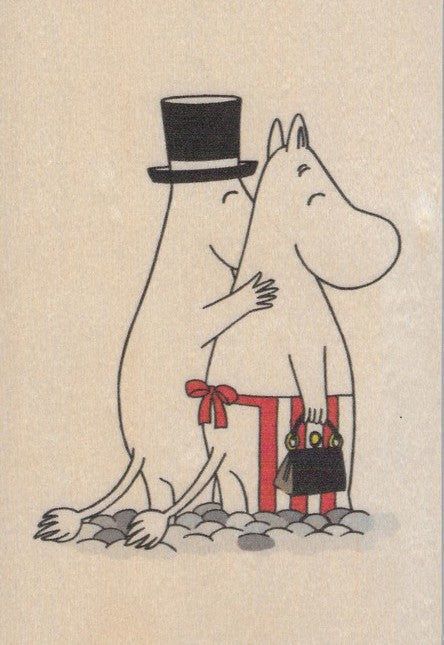 Come to Finland houten kaart Moominmamma &amp; Pappa