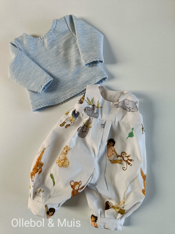 Waldorf poppen broek met t-shirt