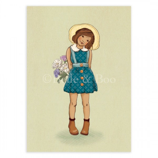 Belle &amp; Boo ansichtkaart Little flowergirl