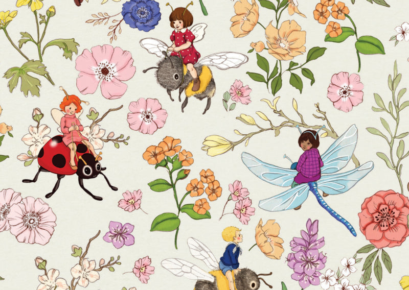 Belle &amp; Boo Postcard Secret Garden Green