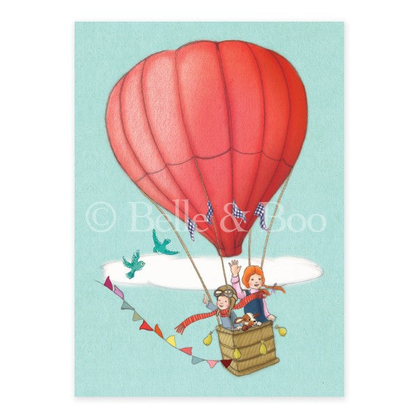 Belle &amp; Boo Postcard Balloon Adventure