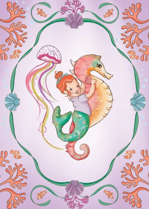 Belle &amp; Boo Postcard Seahorse Ride