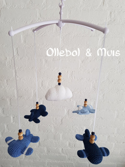 Muziekmobiel vliegtuigjes