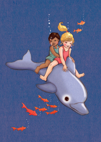 Belle &amp; Boo Postcard Dolphin Adventure