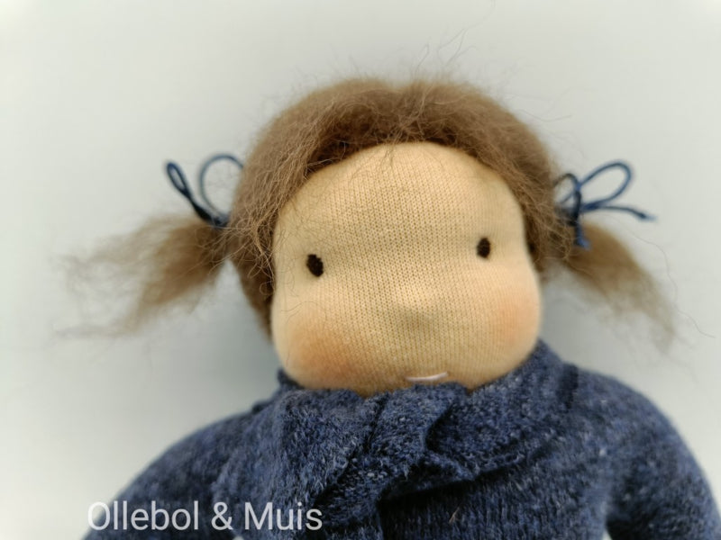 Knuffelpopje blauw