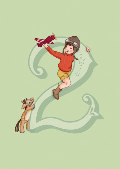 Belle &amp; Boo ansichtkaart Boy 2