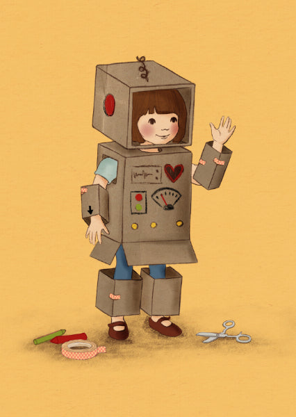 Belle &amp; Boo ansichtkaart The Robot