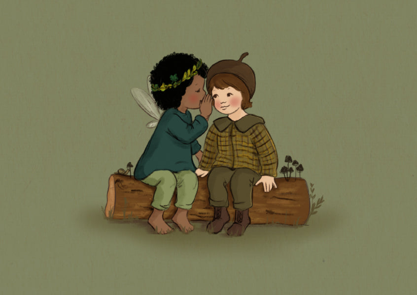Belle &amp; Boo postcard Woodland Whisper