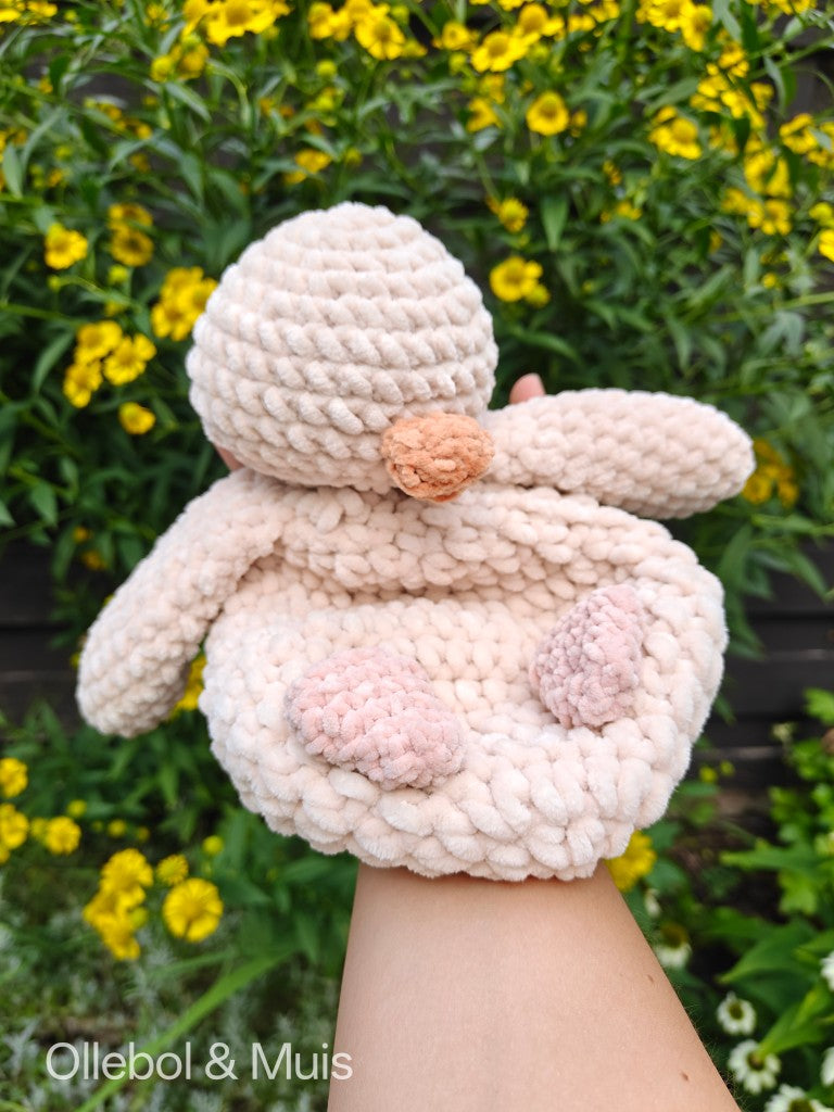 Gehaakte knuffel Daisy Duck het eendje