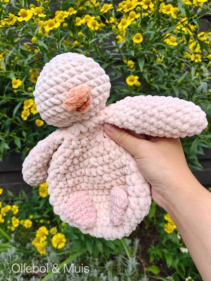 Gehaakte knuffel Daisy Duck het eendje