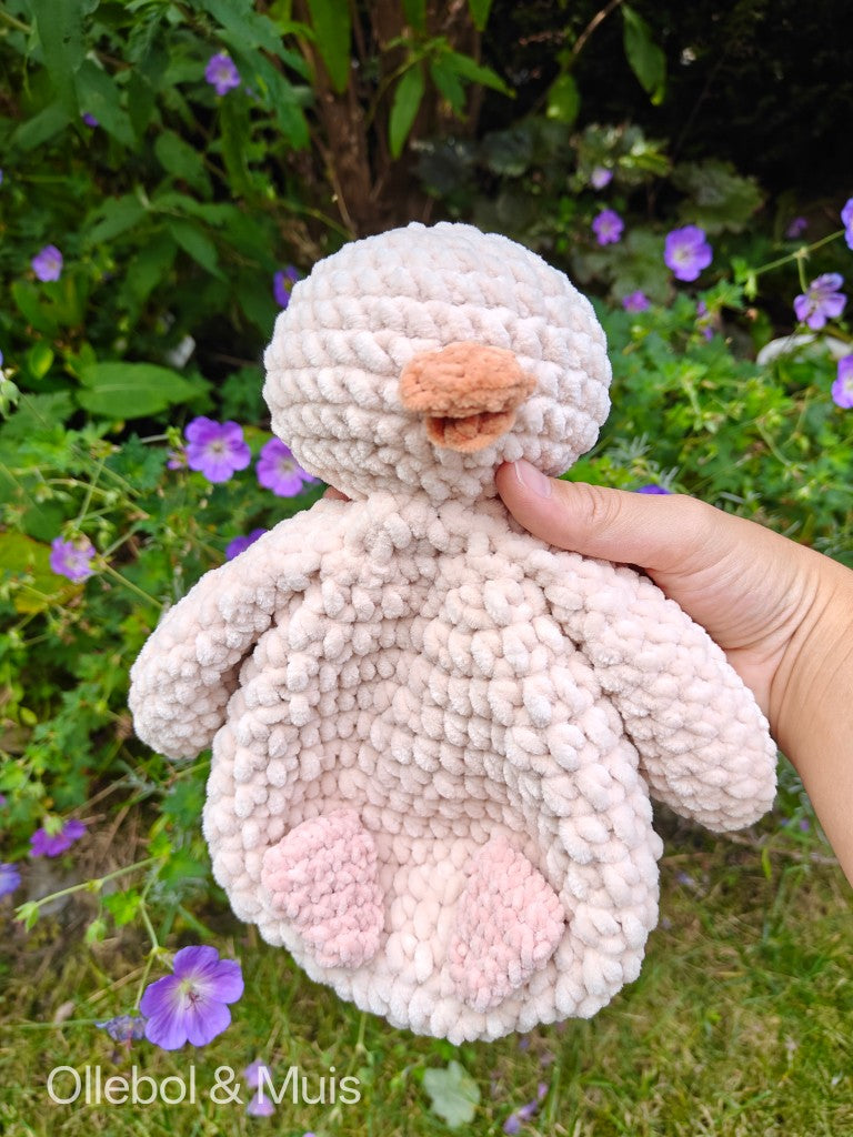 Gehaakte knuffel Daisy Duck het eendje