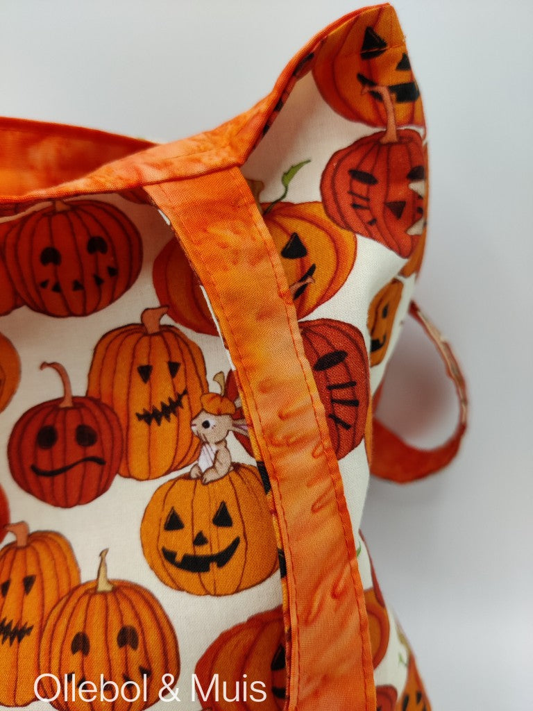 Bag made from Belle &amp; Boo Pumpkin fabric
