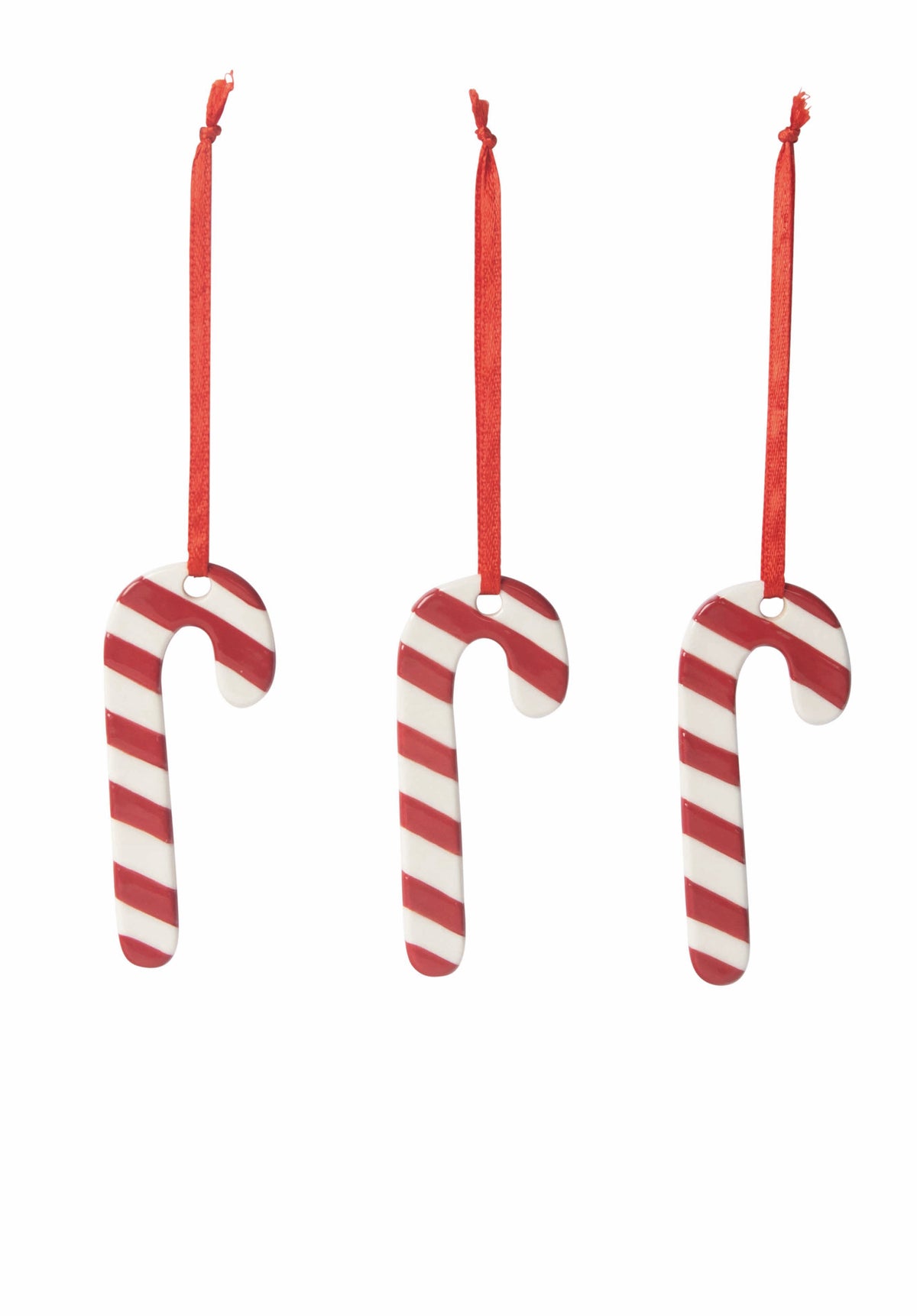 Keramische Kerst candy canes