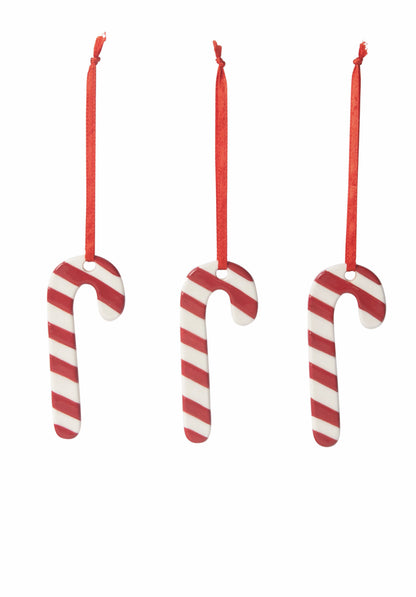 Keramische Kerst candy canes