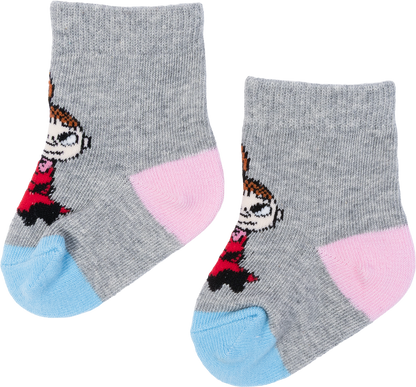 Little My en Snorkmaiden Baby Socks 2 paar roze / grijs