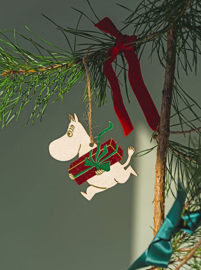 Moomin houten Kerst decoratie Moomintroll Ollebol &amp; Muis