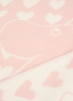 Pre-order nu ! Moomin dekentje Moomin Heart Pink