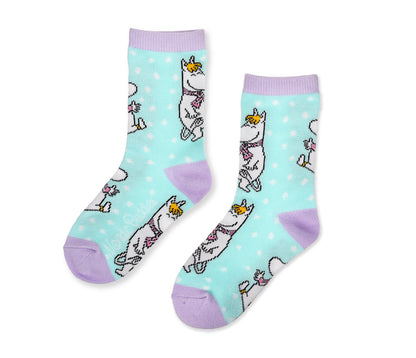 Moomin Littly My en Snorkmaiden Kids Socks mint / paars 37-39