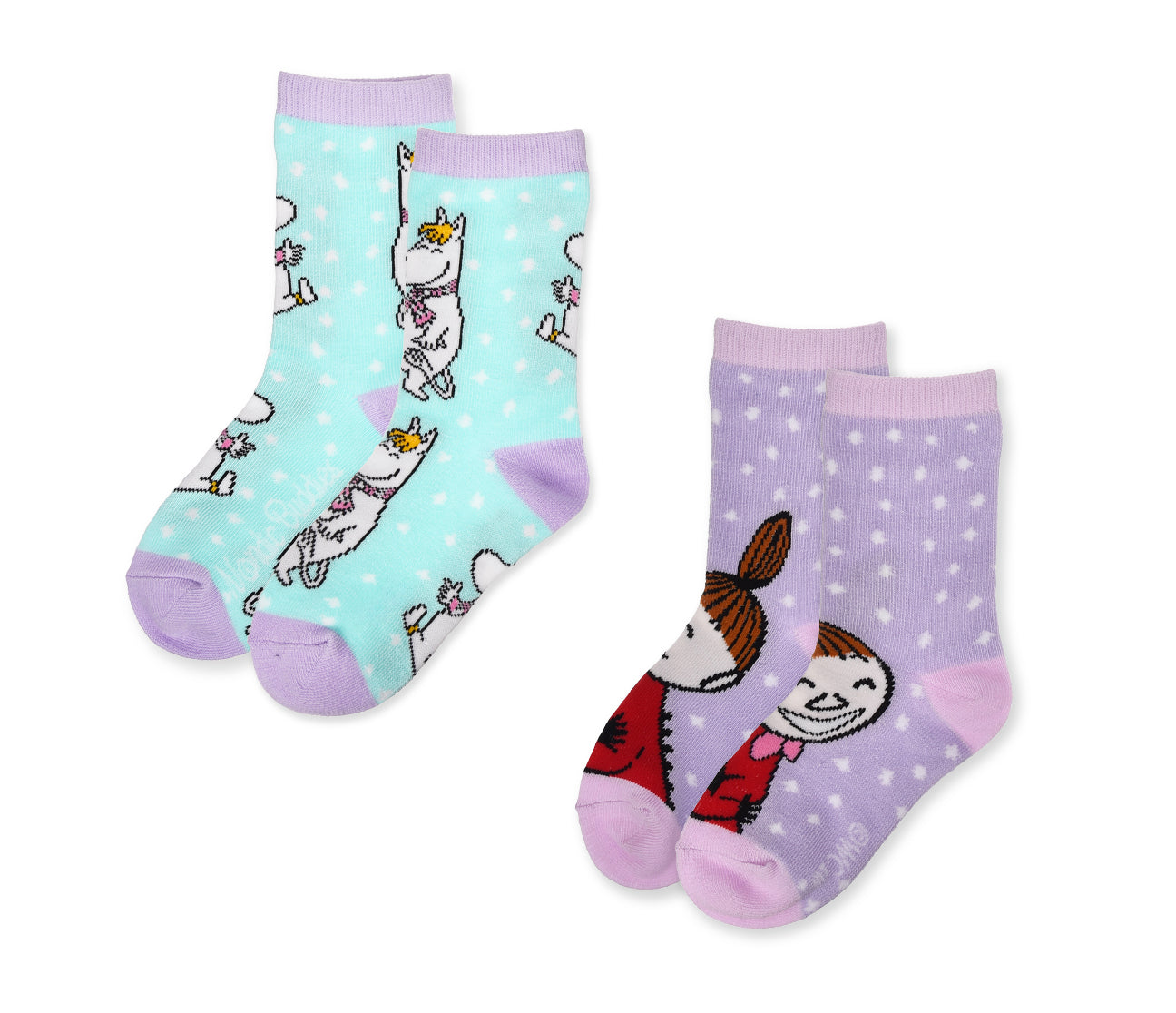 Moomin Littly My en Snorkmaiden Kids Socks mint / paars 37-39
