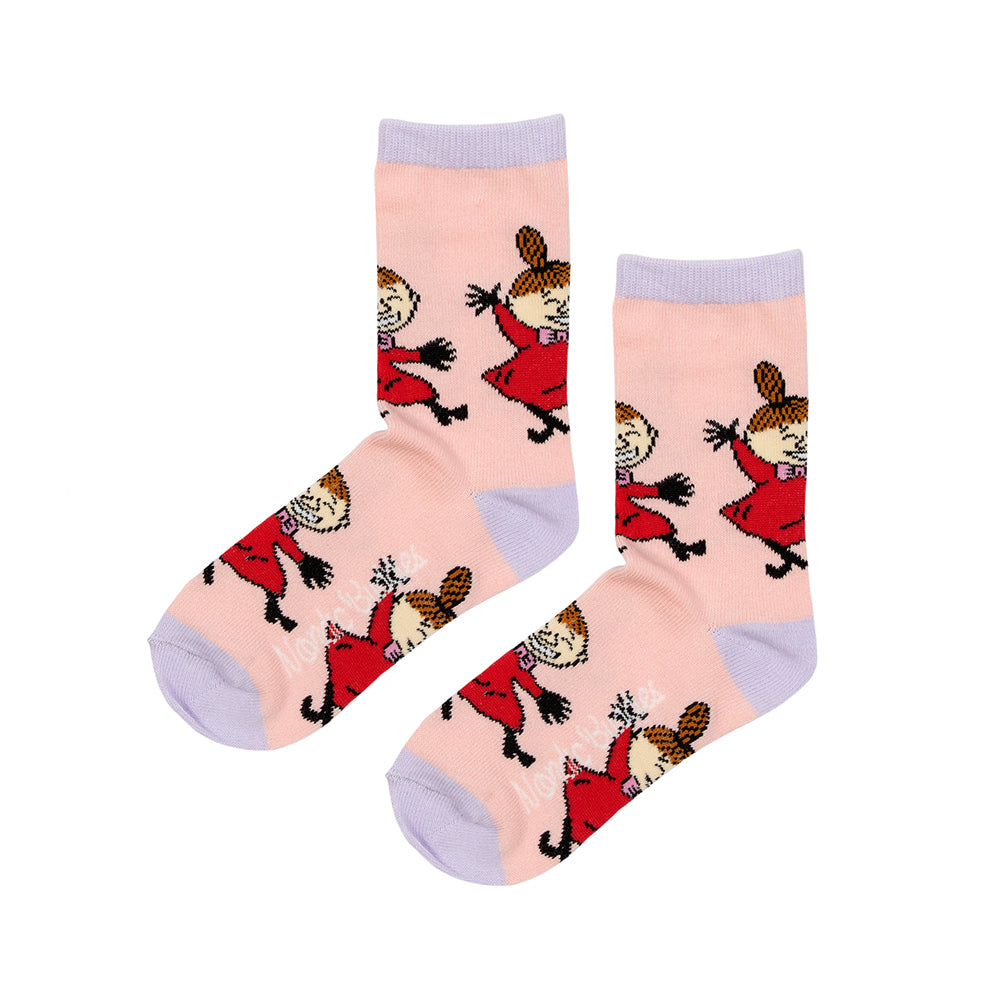 Moomin Littly My en Snorkmaiden Kids Socks licht roze / paars 37-39