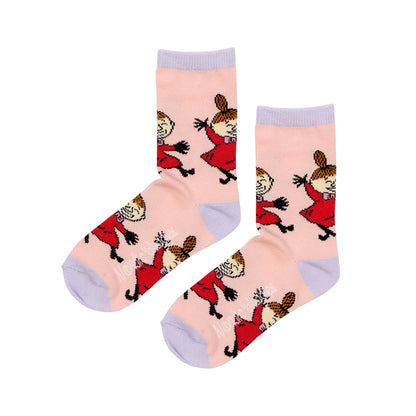 Moomin Littly My en Snorkmaiden Kids Socks licht roze / paars 37-39