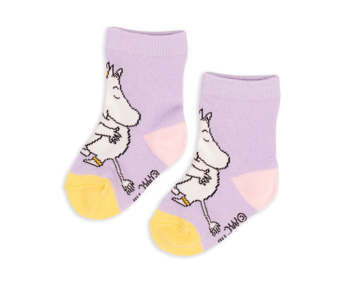 Moomin love Baby Socks licht paars