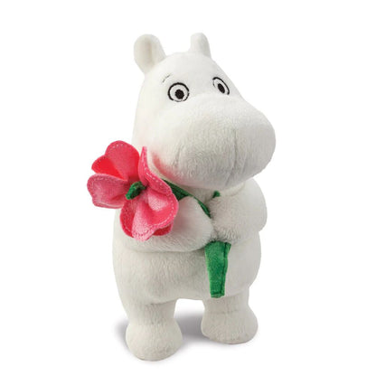 Moomin pluche knuffel Pink flower S