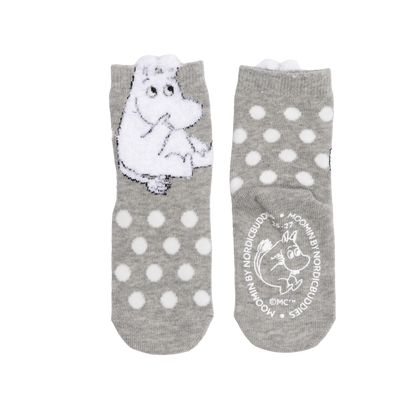 Moomin Baby Socks fluffy licht grijs 22-24