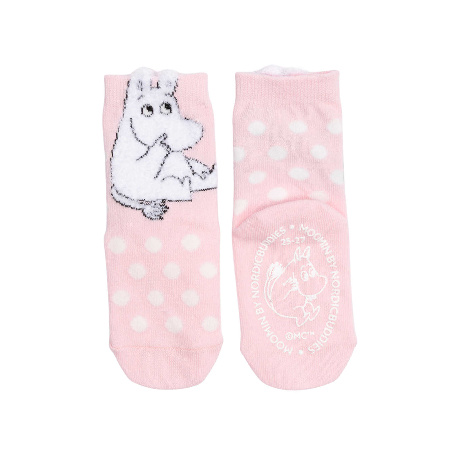 Moomin Baby Socks fluffy licht roze 22-24