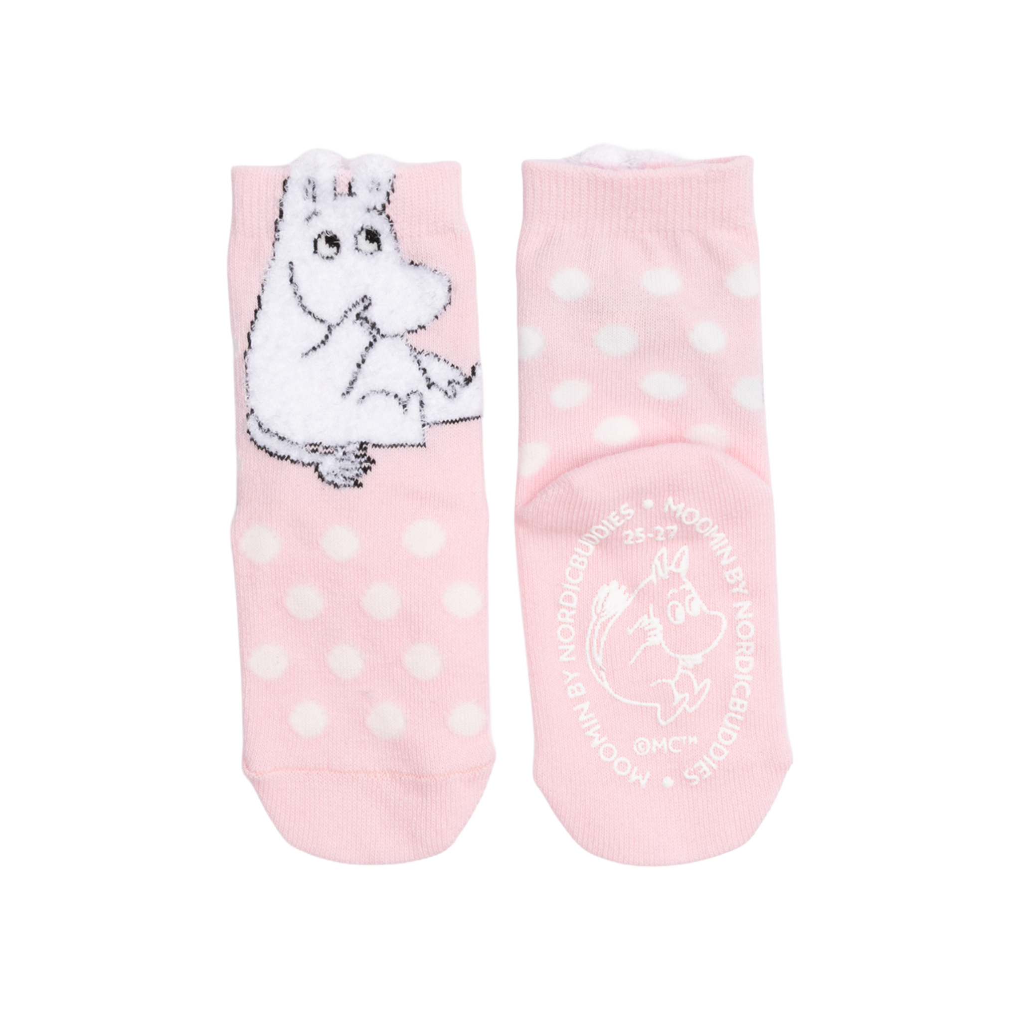 Moomin Baby Socks fluffy licht roze 22-24