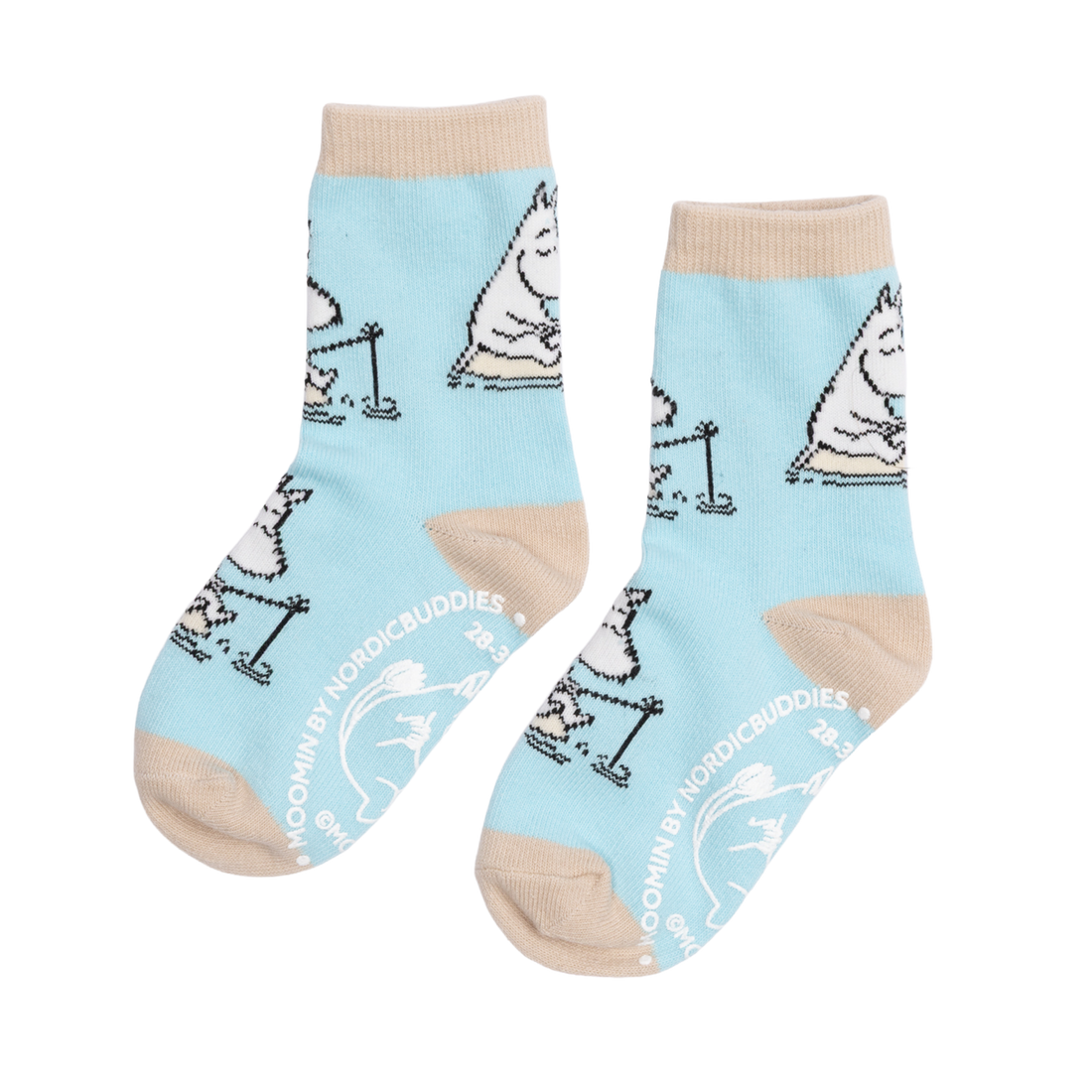 Moomintroll Fishing Kids Socks licht blauw 24-26