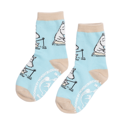 Moomintroll Fishing Kids Socks licht blauw 24-26