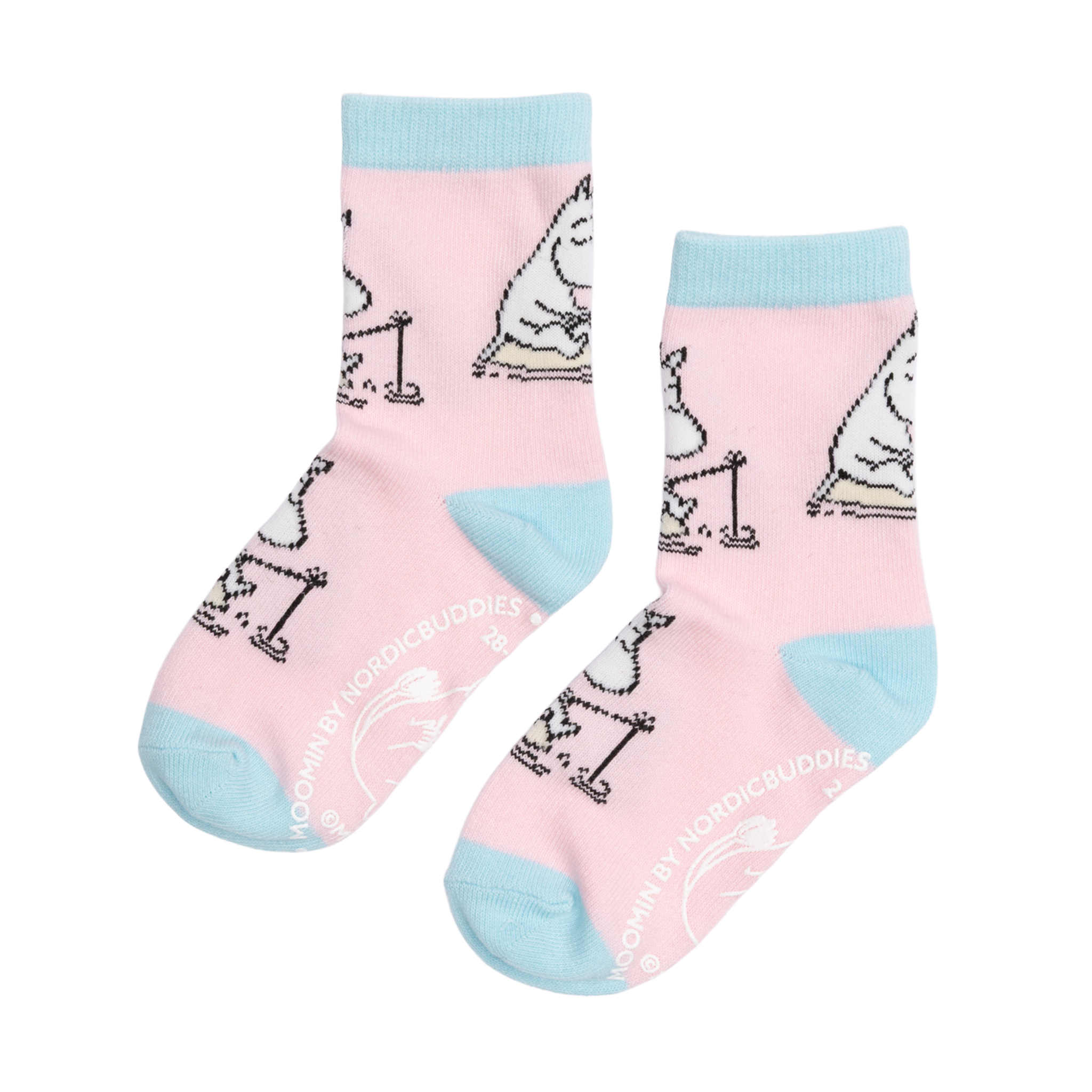 Moomintroll Fishing Kids Socks licht roze 33-35