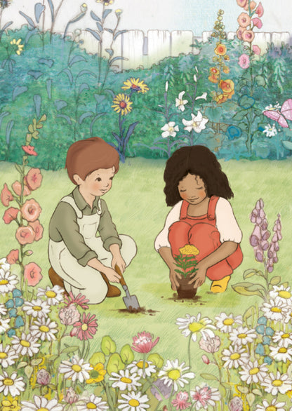 Belle &amp; Boo Postcard Planting Seeds