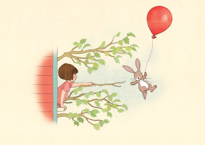 Belle &amp; Boo postcard Hold On