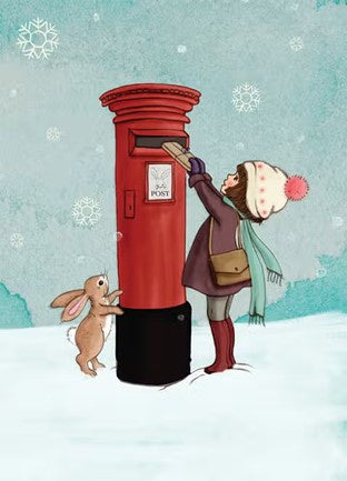Ansichtkaart Belle &amp; Boo Posting Letters
