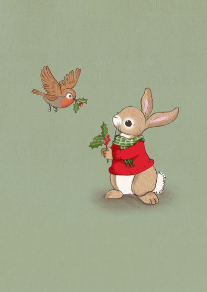 Belle &amp; Boo Postkarte Holly Delivery