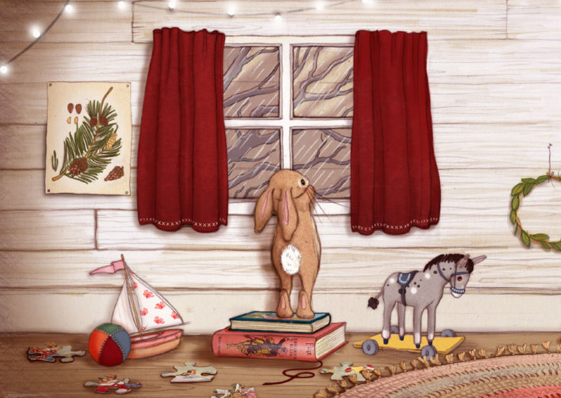 Belle &amp; Boo Postcard Rainy Day Window