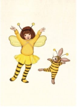 Belle &amp; Boo ansichtkaart Bumble Bee Friend