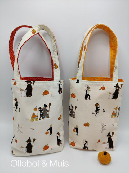 Halloween bag made from Belle &amp; Boo fabric