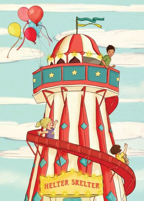 Belle &amp; Boo postcard Helter Skelter
