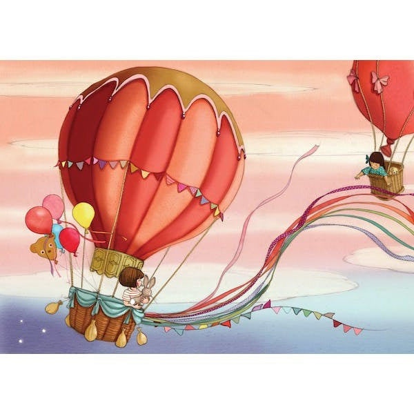 Belle &amp; Boo Postcard Balloon magic