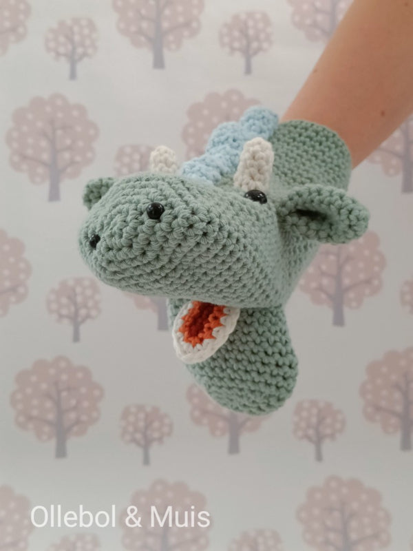 Crocheted Dragon Hand Puppet