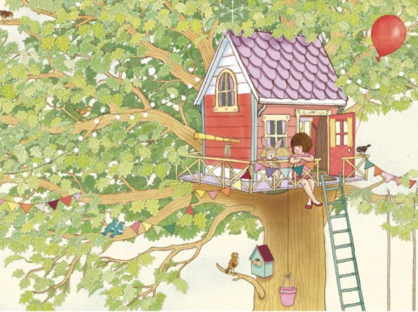 Belle &amp; Boo ansichtkaart Treehouse