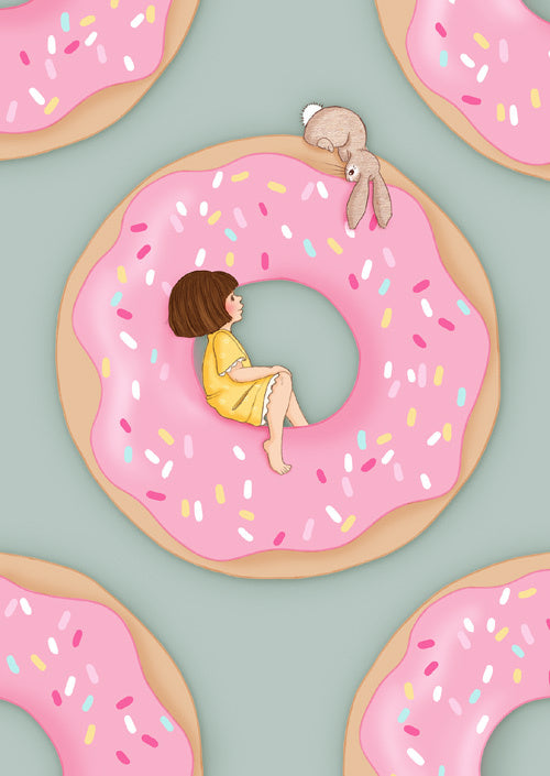 Belle &amp; Boo ansichtkaart Donut Days
