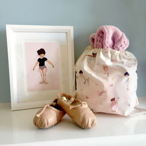 (Ballet)tasje van Belle &amp; Boo ballet stof