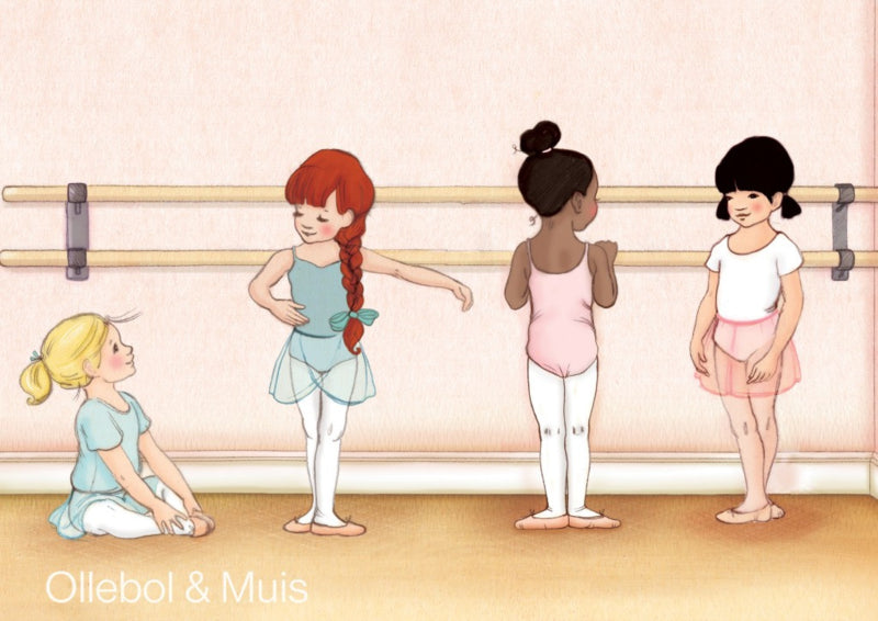 Belle &amp; Boo ansichtkaart Ballet class