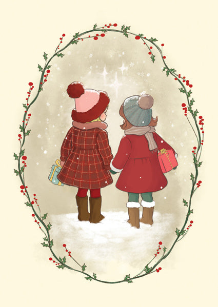 Ansichtkaart Belle &amp; Boo Winter Girls