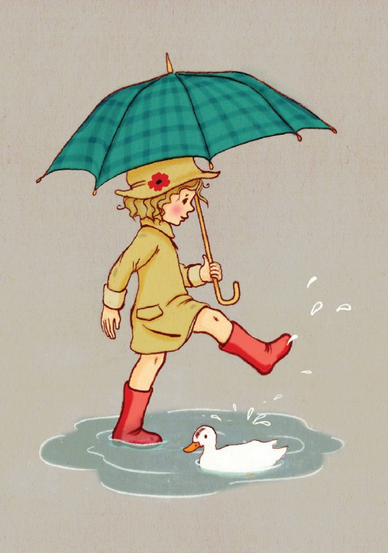 Belle &amp; Boo ansichtkaart Umbrella